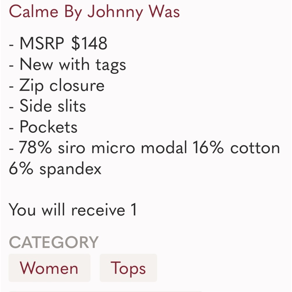 CALME BY JOHNNY WAS ZIP HOODIE WITH SIDE SLITS-beige - Picture 16 of 16